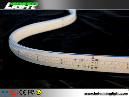 3100 Lümen SMD5050 Çift Sıra Led Şerit Silikon 220VAC 35W/M Tünel İçin