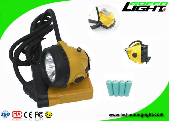 Madenciler için su geçirmez 348lum 10.4Ah Kablolu Madencilik Cap Lambası 25000lux