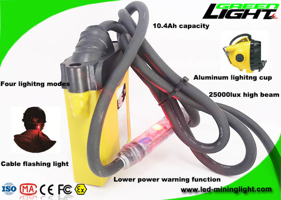 10.4Ah 25000lux Madenciler Led Işık Kablolu Kablo Alüminyum Bardak MSHA