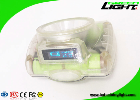 OLED Ekranlı 232lum 13000lux Akülü Kask Kapağı Lambası 1.78W