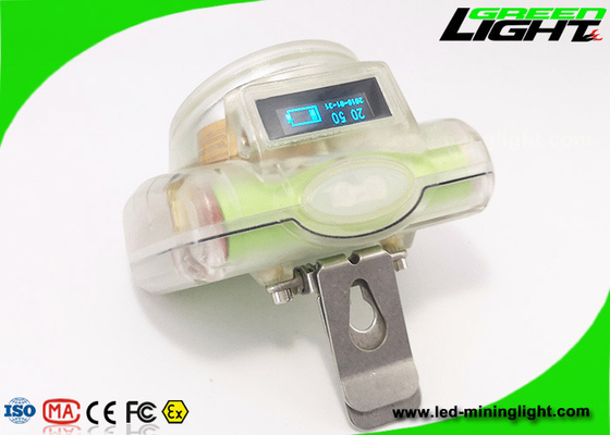 OLED Ekranlı 232lum 13000lux Akülü Kask Kapağı Lambası 1.78W