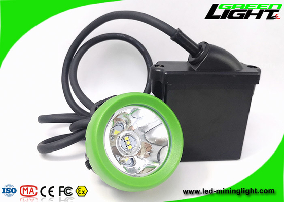 1.67W 10000lux LED Madencilik Şapka Lambası 6.6Ah Şarj Edilebilir Madenciler Işığı