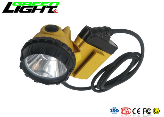 Kömür Madenciliği için 10.4Ah 25000lux LED Kablolu Kapak Lambaları 800mA 3W