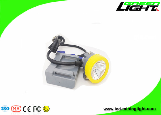 15000Lux 6.6Ah Kablolu LED Kapak Lambası 1.67W IP68 Madencilik Tüneli İçin Suya Dayanıklı