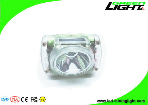 Şeffaf 13000 Lux Akülü Led Madencilik Işıkları IP68 OLED Ekranlı Madenci Farlı Suya Dayanıklı Cree Led