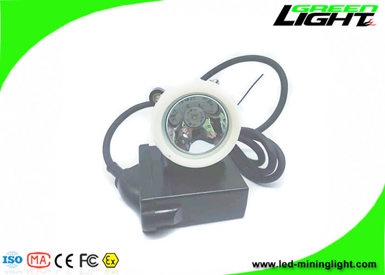 10000Lux LED Madenci Kapağı Lambası Şarj Edilebilir Lityum Pil 1.67W 6600mAh ABS PC Su Geçirmez