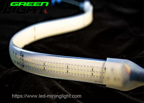 3100 Lümen IP68 Su Geçirmez Silikon Led Şerit Işık 35W / M Epistar 6200K Yeraltı Tüneli için