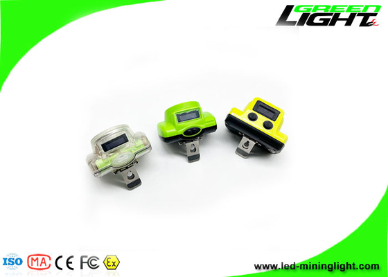 IP68 Su Geçirmez Akülü Led Madenciler Kap Lambası OLED Ekran Takip Sistemi Kurulumu için Taşınabilir 18000 Lux Madenciler Far