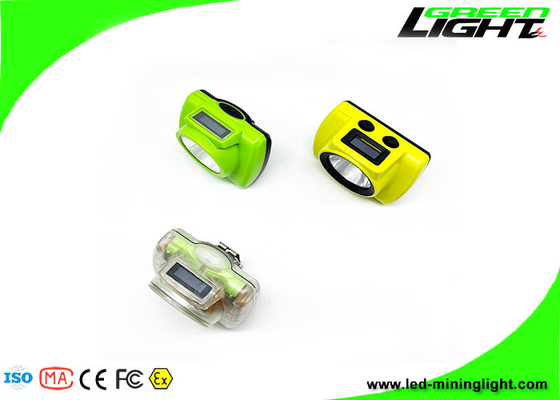 IP68 Su Geçirmez Akülü Led Madenciler Kap Lambası OLED Ekran Takip Sistemi Kurulumu için Taşınabilir 18000 Lux Madenciler Far