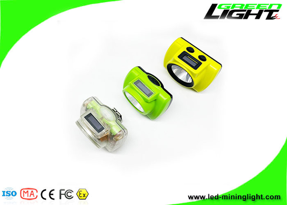 IP68 Su Geçirmez Akülü Led Madenciler Kap Lambası OLED Ekran Takip Sistemi Kurulumu için Taşınabilir 18000 Lux Madenciler Far