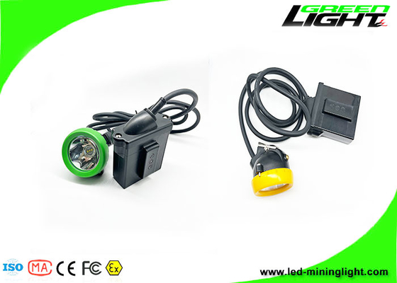 10000 Lux 18 Saat 7800 mAh LED Miners Cap Lambası Düşük Güç Uyarı Fonksiyonlu Kablolu