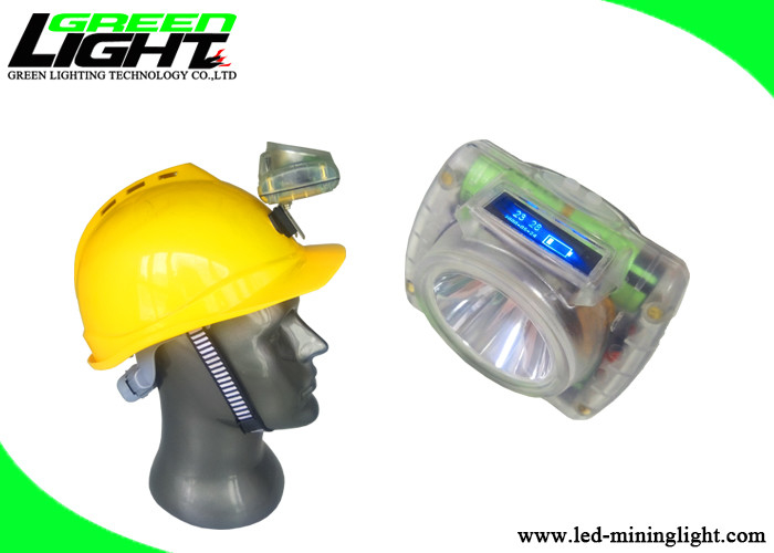 Akülü LED Madencilik Far Dijital OLED Ekran 5V 2A Kömür Madenciliği Kapağı Lambası