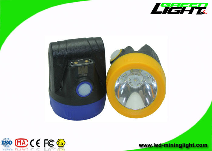 Akülü 1.1 W LED Madencilik Kapağı Lambası Su Geçirmez 10000lux 143lum USB Şarj Led Madenci Far