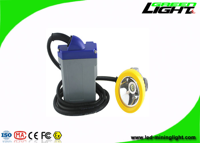 15000Lux 6.6Ah Kablolu LED Kapak Lambası 1.67W IP68 Madencilik Tüneli İçin Suya Dayanıklı