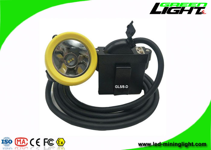 10000Lux LED Madencilik Işığı 1.67w 7.8Ah Su Geçirmez 216lum Şarj Edilebilir Far USB Kömür Madenciliği için Şarj