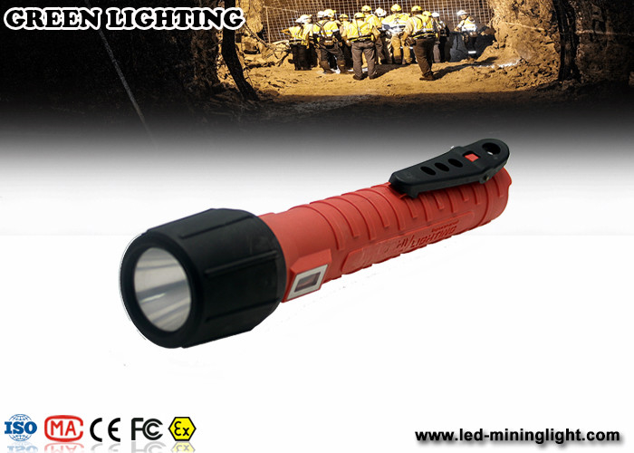 6Ah 3.7V battey exproof el feneri, Cree LED ex proof aydınlatma özelleştirilmiş Renk