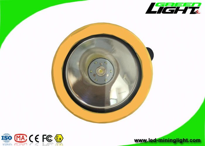Yeraltı Acil Durum için Sarı / Siyah Madenciler Kask Işık2.2Ah 3.7V 191g Ağırlık