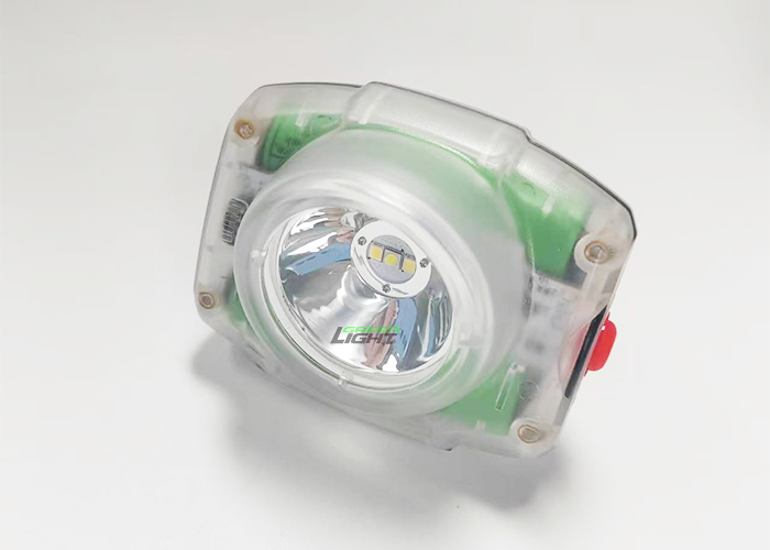 199g Kompakt Boyut Su geçirmez LED Kask Lamba Madenci Farı 23000lux 4.4W Güçlü Madenci Işığı