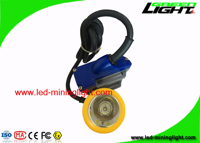 Hafif LED Madenciler Işık IP68 su geçirmez 15000lux Yüksek Parlaklık Madenciler Kask Işığı