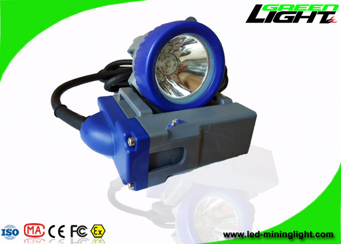 Şarj edilebilir 6.6Ah Led Madenciler Kapak Lambası 4000lux GLT-7A Kablolu IP68 PC Malzemesi