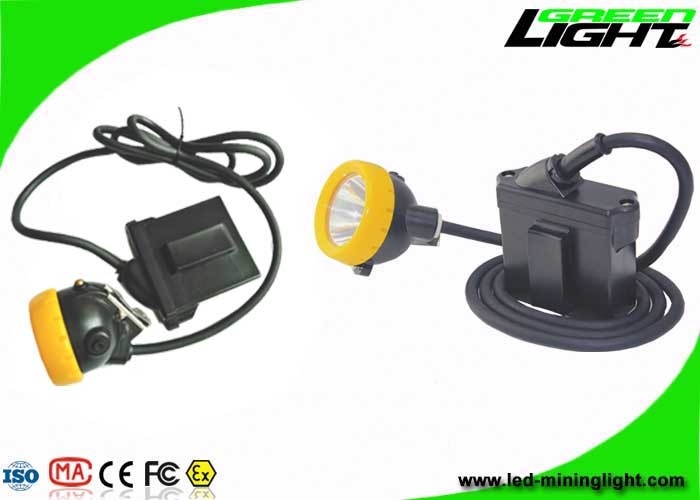 Patlamaya Dayanıklı LED Madenciler Kask Işığı IP68 7.8Ah Li - İyon Pil 10000lux Parlaklık