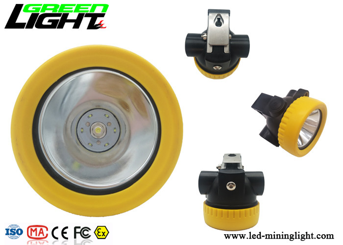 Hafif LED Madenciler Kapak Lambası Küçük Boy 5000lux 2.2Ah Pil Kapasitesi