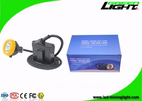 Silikon Düğmeli Cree Kaynak Akülü Kapak Lambası Madenciliği 10000lux 6.6Ah Pil
