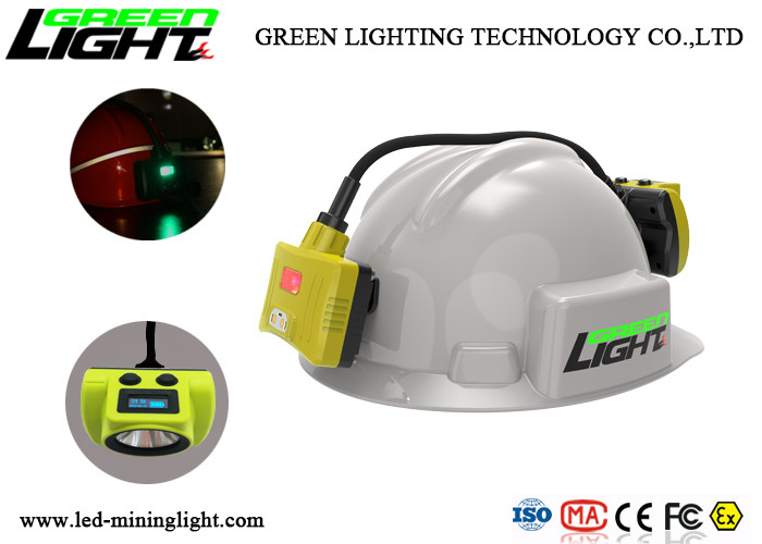 Yeraltı Güvenliği İçin Çok Fonksiyonlu Akülü Led Madenciler Cap Lambası 358lum 3.7V