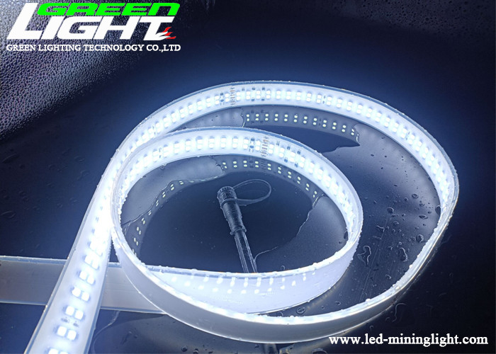 Çift Sıralı IP68 SMD3528 LED Esnek Şerit Işıklar AC220V 3528 veya 5050 SMD LED Epistar 2000Lum