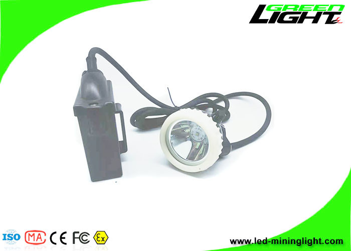 10000Lux LED Madenci Kapağı Lambası Şarj Edilebilir Lityum Pil 1.67W 6600mAh ABS PC Su Geçirmez