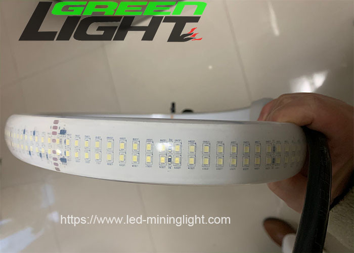 2230lum/m Silikon Led Şerit Işık Çift Sıralı DC36V/AC110V/220 V SMD5050 30 W/M Beyaz Renk