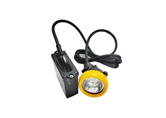 10000lux 18 saat Aydınlatma Süresi Led Kömür Madencilik Işıkları Güvenlik Başlık Lambası 7.8Ah IP68 Madenci Kask Lambası