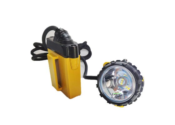 25000lx 10400mah Ip68 Led Madenci Kask Lambası Patlamaya Karşı Korumalı 348lum Madenci Feneri